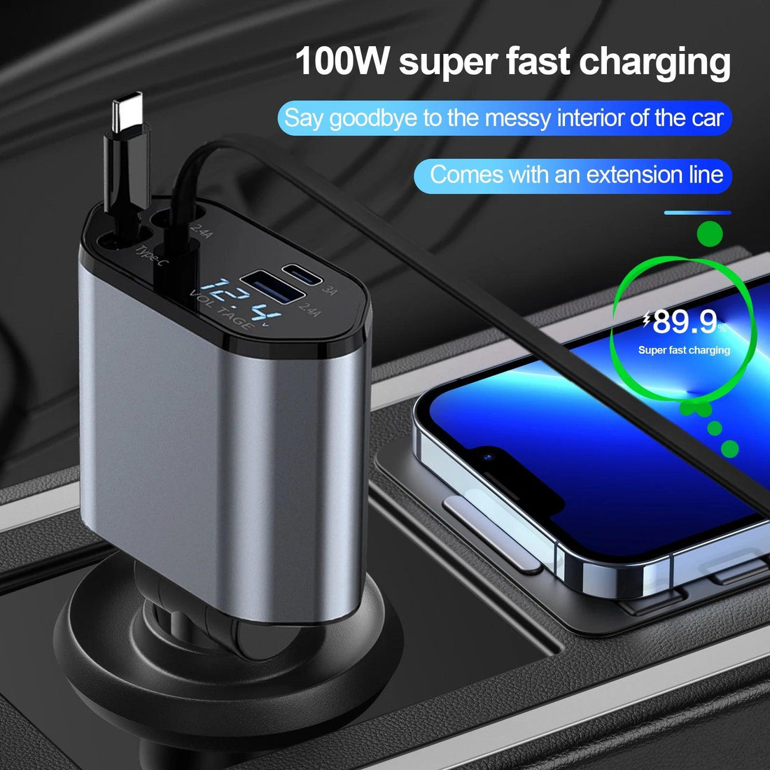 VoltFlex Auto™ 5-in-1 Portable Charger